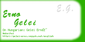 erno gelei business card